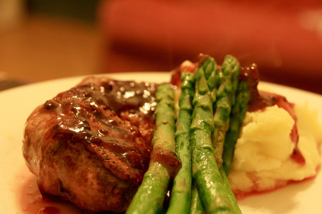 Date Night Duck Breast with Mashed Potato and Asparagus