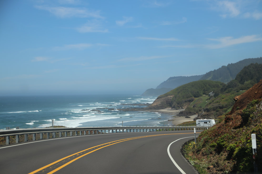 Driving up to Yachats