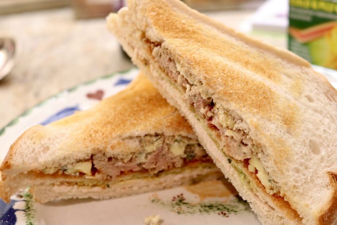 Triple Decker Post-Christmas Turkey Sandwiches